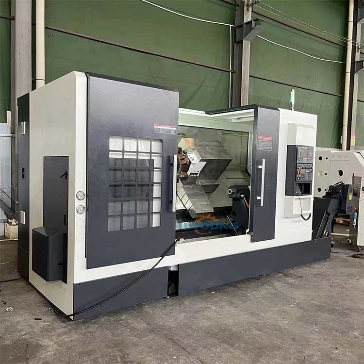 High Quality Metal slant bed cnc lathe machine With Living Turret