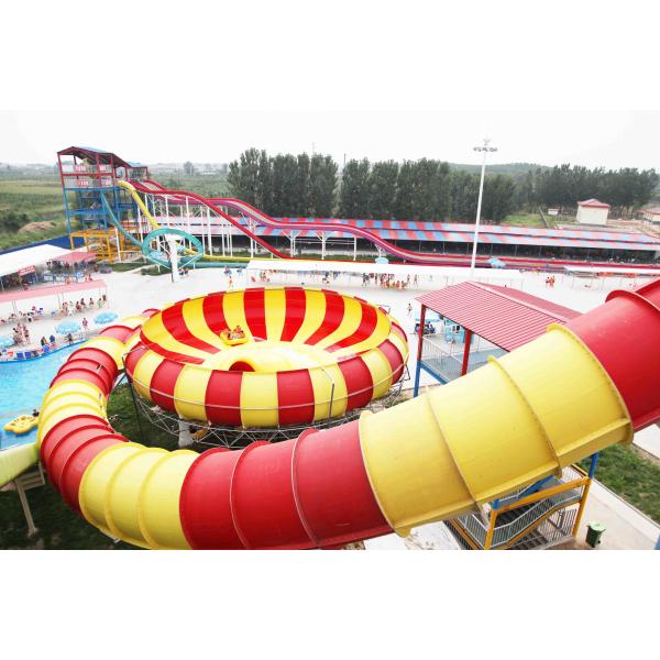 Colored Fiberglass Custom Water Slides , Adult Long Water Slide