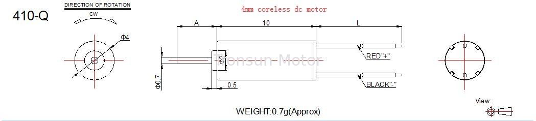Home Application Small Coreless Motor , Customized Coreless Brushed DC Motor