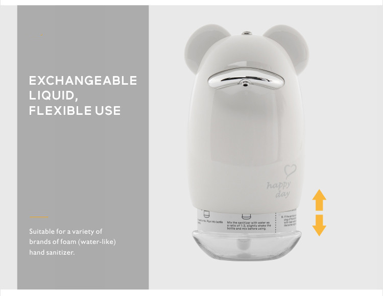 USB Rechargeable Foaming Soap Dispenser ABS Desktop 200ML