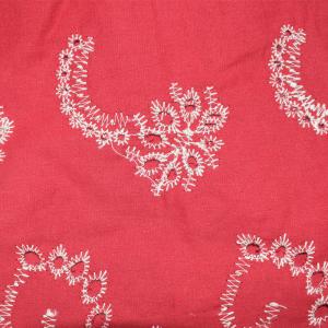 China Soft Dresses White Embroidered Solid Color Cotton Fabric Garment Textile wholesale