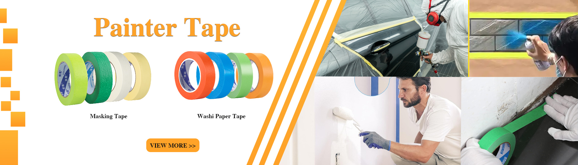 Washi Tape for Masking YOUJIANG Japan Cinta Car Painting Automotive Goldband Tape