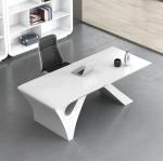 Simple modern white paint executive desk boss desk office furniture light luxury