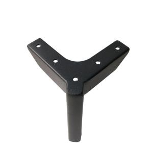 China Iron Finishing Metal Sofa Legs Black Color Modern And Smooth Design wholesale