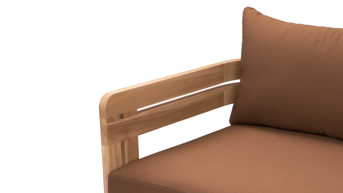 Modern Stylish Natural Teak Wood Lounge Sofa for Hotel Outdoor Patio Furniture Set