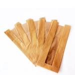 French Baguette Caterpillar Bread Paper Bag Kraft Bakery Bags Sharp Bottom
