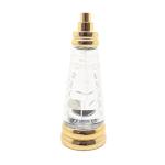 Lightweight Refillable Glass Perfume Bottle , Golden And Clear Glass Perfume