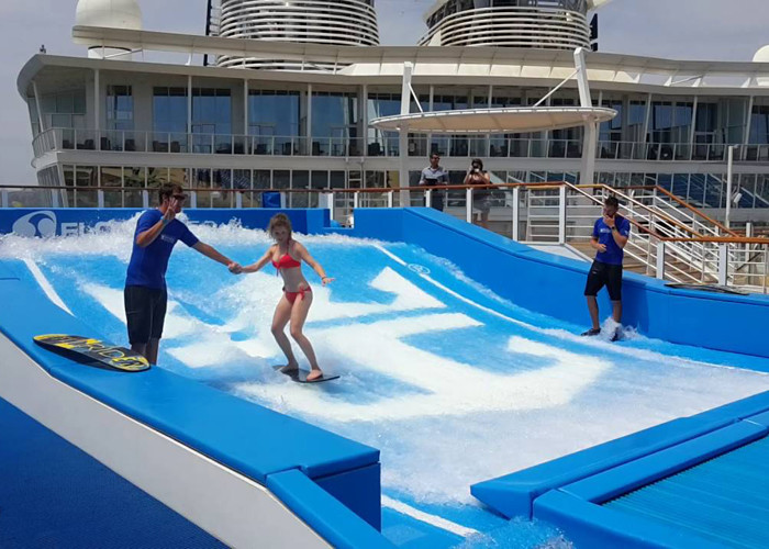 Durable Theme Park Water Wave Pool / Flowrider Water Play Equipment