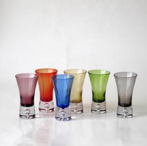 China 2oz Six Color CIQ Unique Shot Glasses For Liqour Promotion wholesale