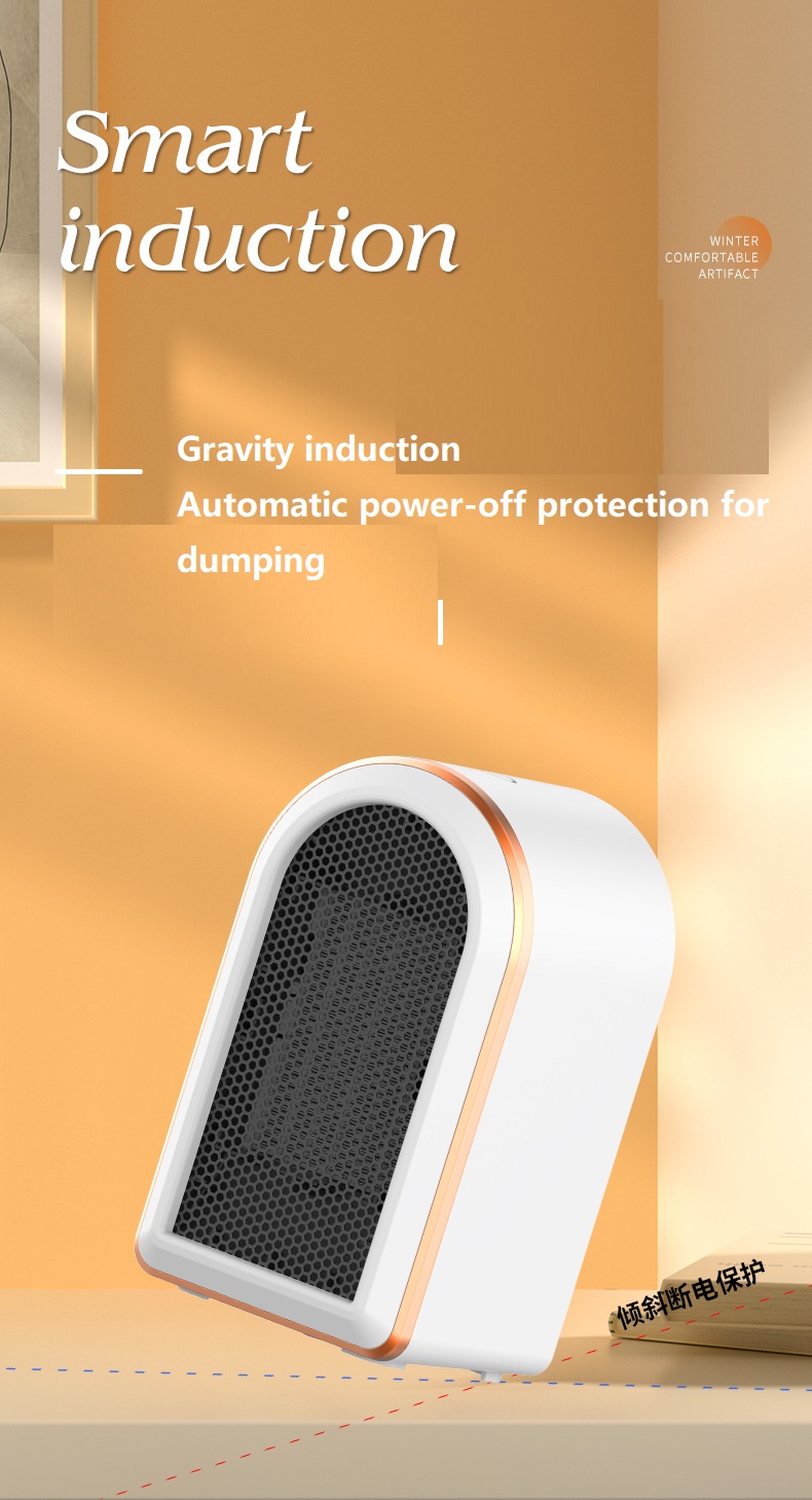 Battery Powered 1200W PTC Mini Portable Room Electric Fan Heater Fast Winter Heating