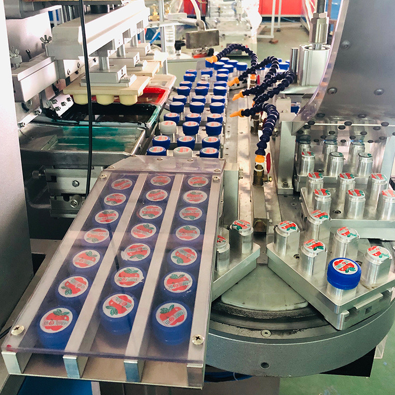 8000P/H Auto Pad Printing Machine high speed For Bottle Cap