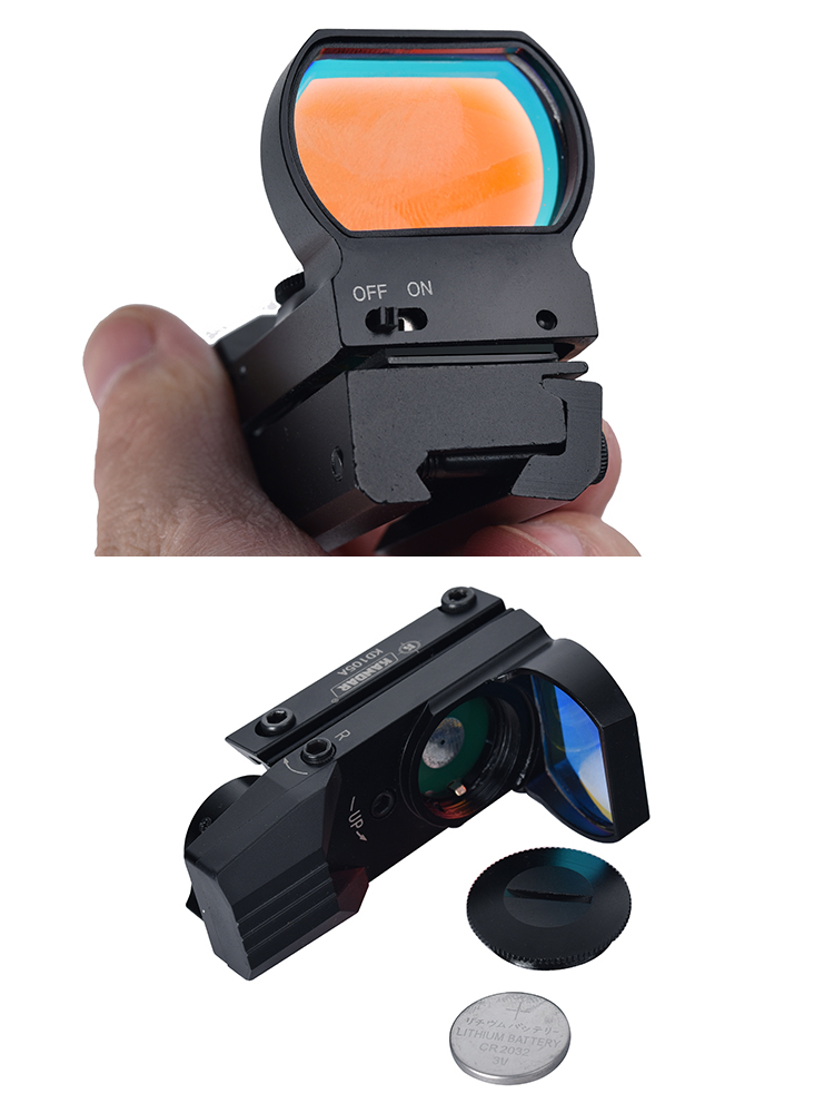 11mm/20mm Base 1X22x33 Red Dot Reflex Sight with Free Eye Relief and Accessories
