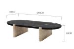 Nordic Modern Hotel Furniture Natural Stone Coffee Table