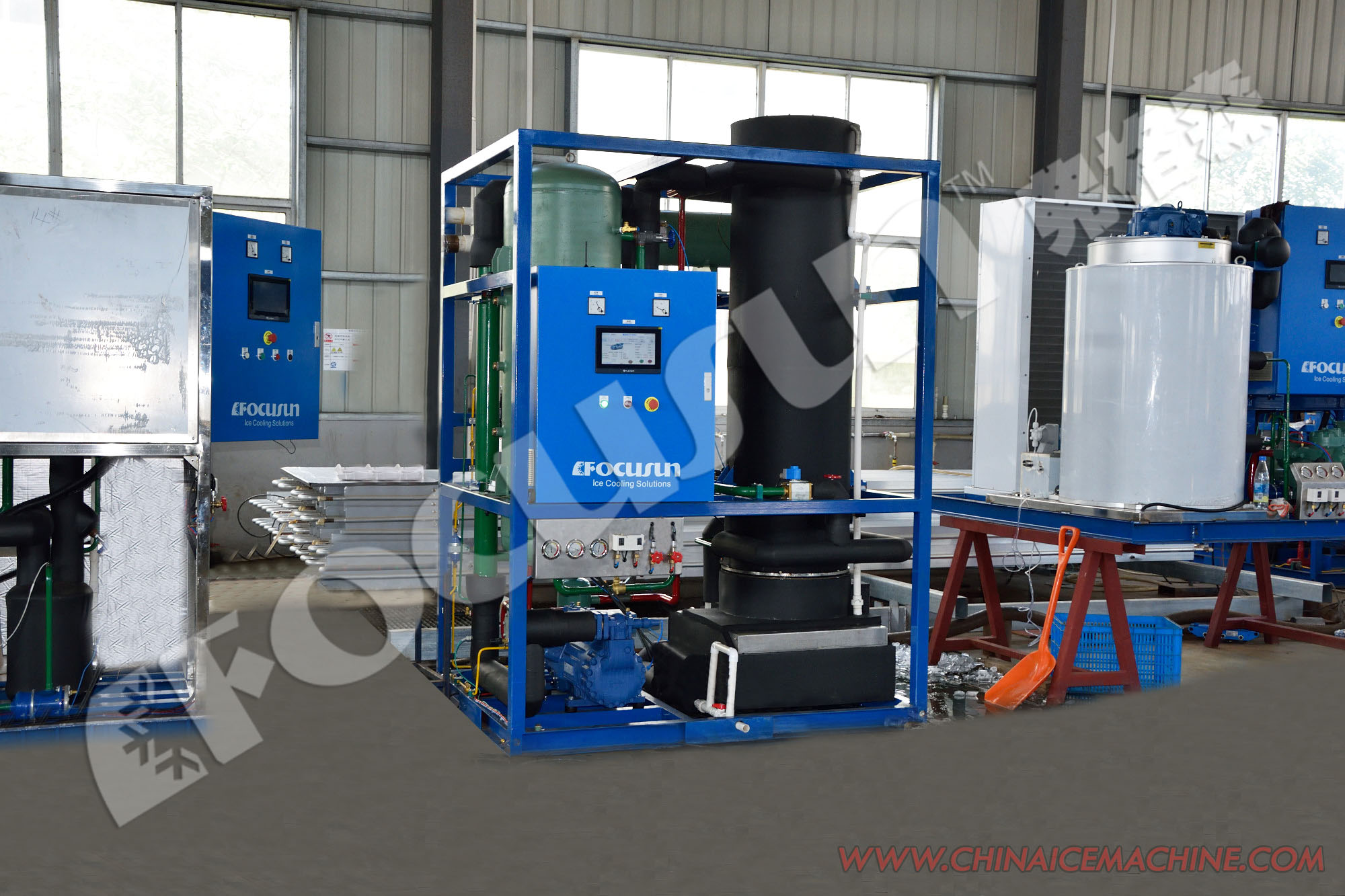 Customized Size 5 Ton Water-Cooled Condenser Tube Ice Maker for Industrial Ice Needs