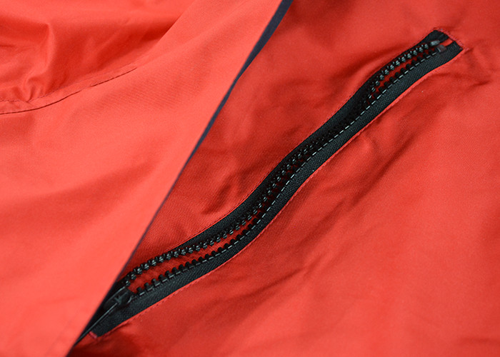 Red Color Mens Waterproof Overalls , European Size Cotton Work Coveralls