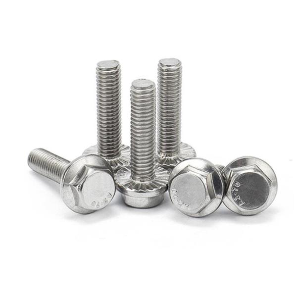 304 Stainless Steel Flange Round Head Bolt M5-m42 Hexagon Flange Bolt