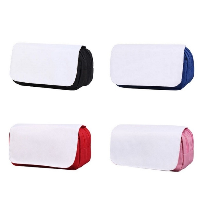 Personalized Sublimation Cosmetic Bag Polyester Printable Blanks Sublimation Pencil Bag