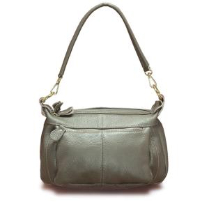 China Gray Shoulder Women Cow Leather Bag Genuine Leather Handbag wholesale