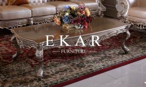 China Carved Royal Furniture European Style Luxury Wooden Coffee Table LS-A115J-1 wholesale