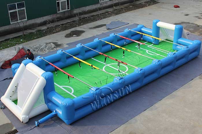 Inflatable Human Table Football 15x6m With High Efficiency Air Blower