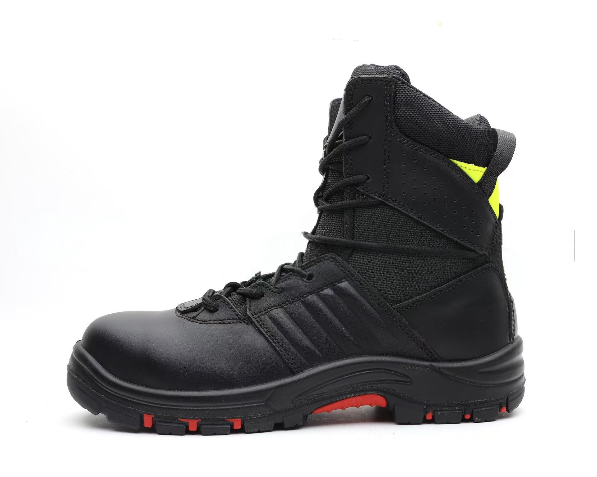 Anti Puncture Firefighter Safety Boots Unisex Fireproof Steel Toe Work Boots