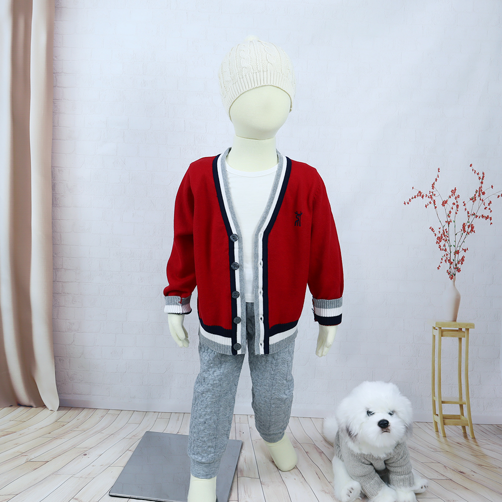 In stock wholesale baby sweater long sleeve jersey knitted toddler baby sweater cardigan