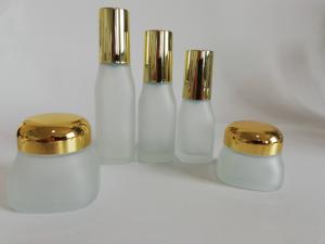 China Gold Rectangular Cosmetic Packaging Set For E Liquid / Cream / Foundation wholesale