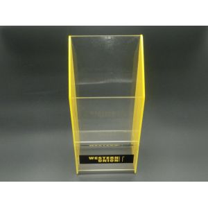 Single Acrylic Document Holder Desktop Lucite Leaflet Stand Counter Flyer