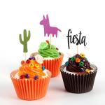 Holiday Baking Muffin Toothpick Paper Cupcake Topper