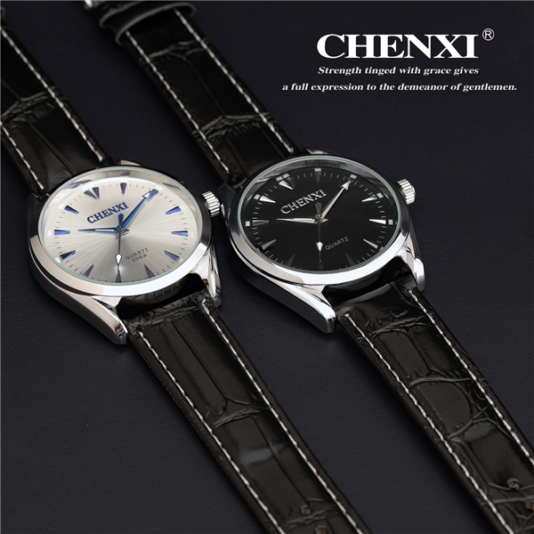 Business Watches Men 2015 Mens Stylish Watches Big Dial Sport Men Genuine Leather Watch