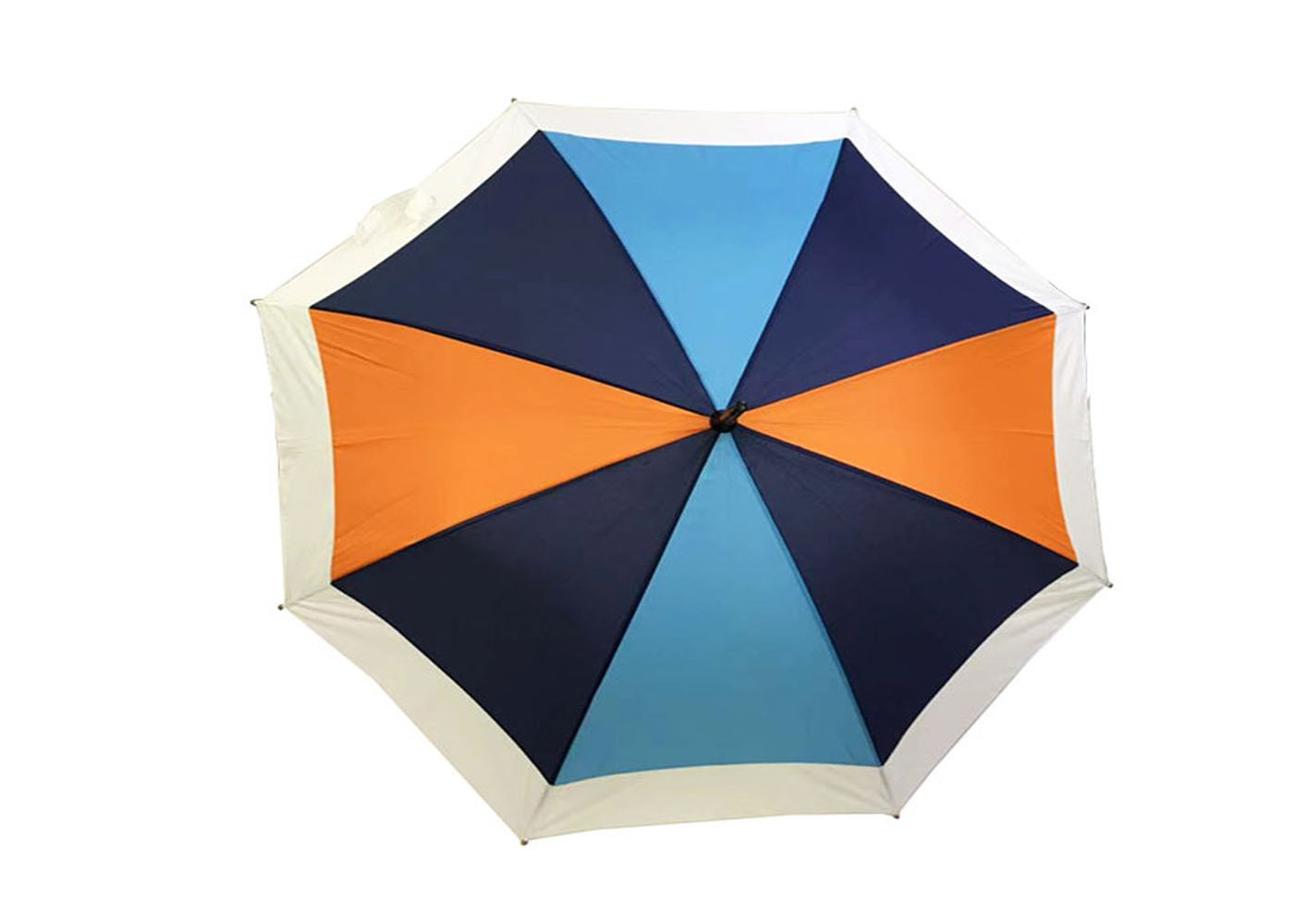 Customized Wooden Hook Handle Umbrella , Long Stick Umbrella Wooden Curved Handle