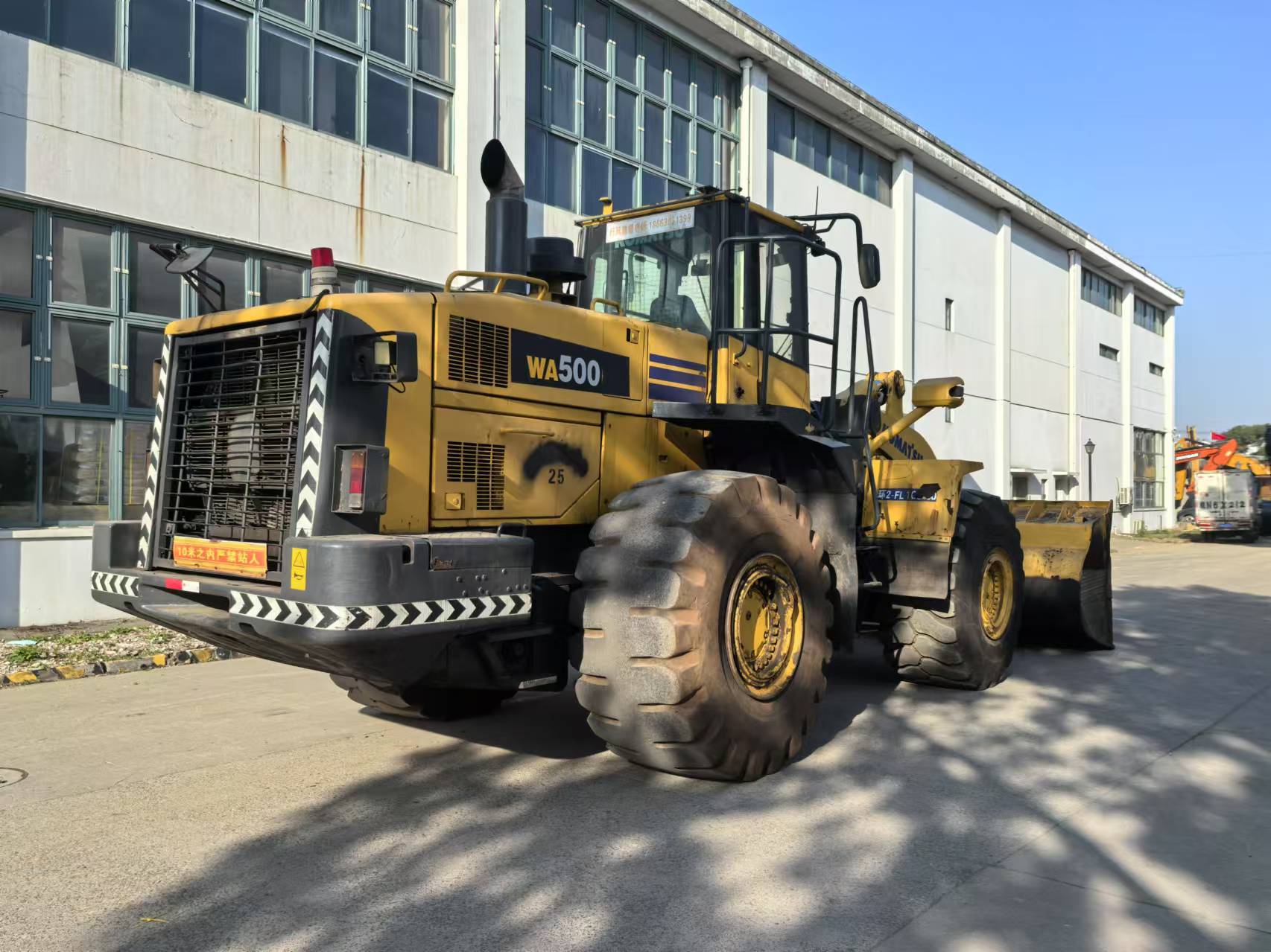 Used Komatsu WA500-6 Wheel Loader Heavy-Duty Front Loader Exported from China