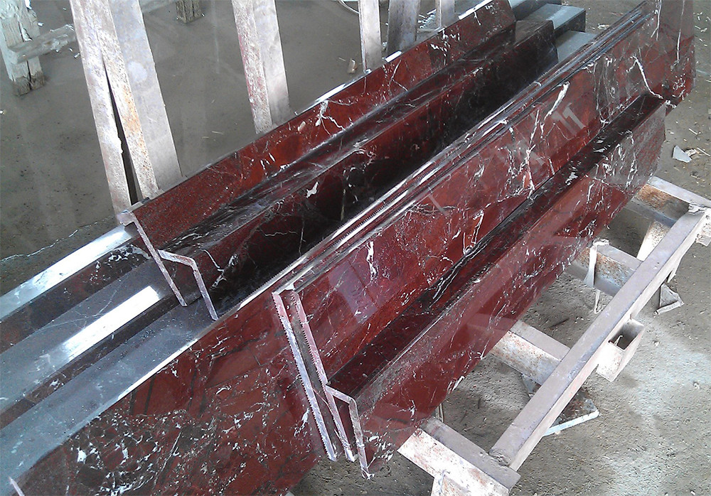 Rosso Levanto Marble Stone Slab With White Veins Stone Natural Countertop Purple Red