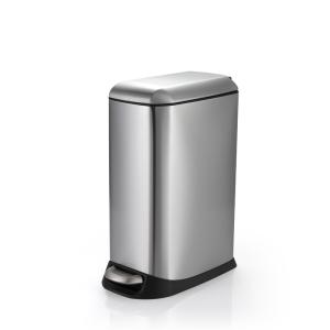 China 410 Stainless Steel 24L Hands Free Kitchen Trash Can wholesale
