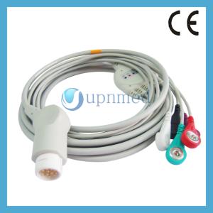 China M1986A Philips one piece ECG cable with leadwires 12pin wholesale