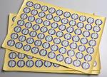 OEM adhesive paper scratch off anti fake serial number label sticker sheet