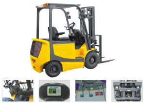 China Hydraulic Operating Four Wheel Electric Forklift 1760mm Turning Radius wholesale