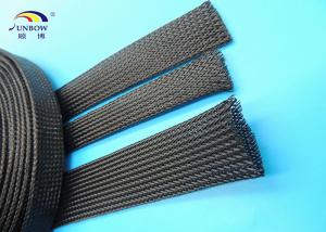 China PET monafilament braided Expandable Sleeving Cable Protection Black Sleeving Automobile wholesale