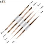 Ferrules Manicure Painting Nail Gel Brush Nail Art Double Side Ombre Liner