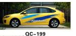 Durable PVC Reflective Custom Car Body Sticker QC-199J