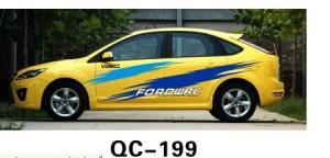 China Durable PVC Reflective Custom Car Body Sticker QC-199J wholesale