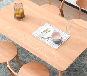 China Modern Dining Room Solid Wood Table Rectangle Shaped Simple Design wholesale