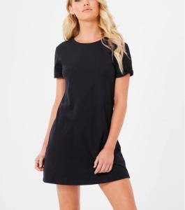 China Wholesale crew neck slim fit short sleeve simple blank t-shirt dress wholesale