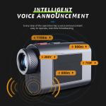 Lightweight and Durable 600m Gray Golf Rangefinder for Outdoor Sports 223g 95*63