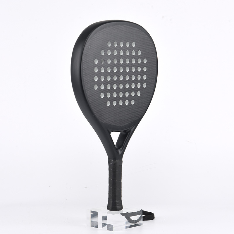 Lightweight 0.36kg Carbon Plate Paddle Tennis Racket For Beach Board / Court Performance