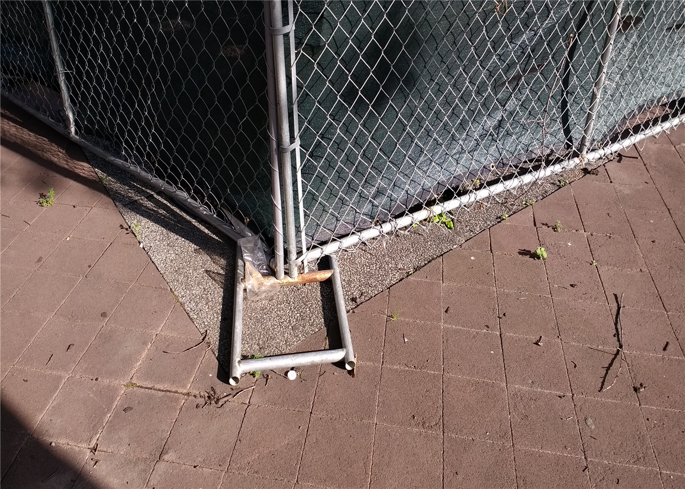 temporary chain link fence panels 6'x12' construction fence mesh spacing 60mm x 60mm x 2.70mm