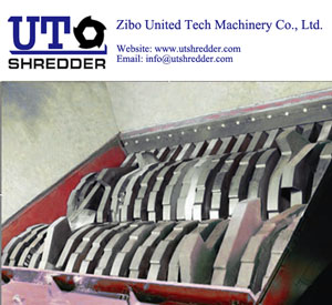 Double Shaft Shredder D2880 - plastic, wood, metal, e-waste, bottle, shredding