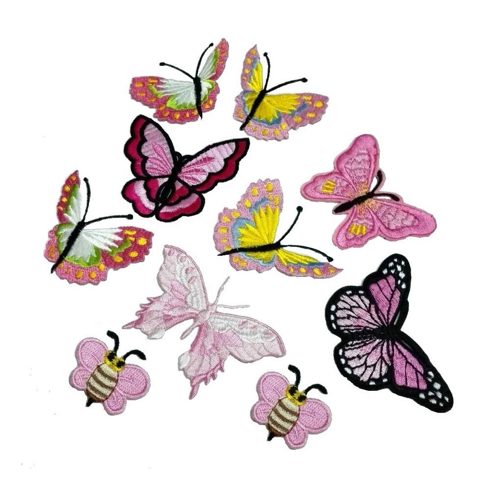 Flower Design Custom Made Iron On Patches Rose Embroidery Patch
