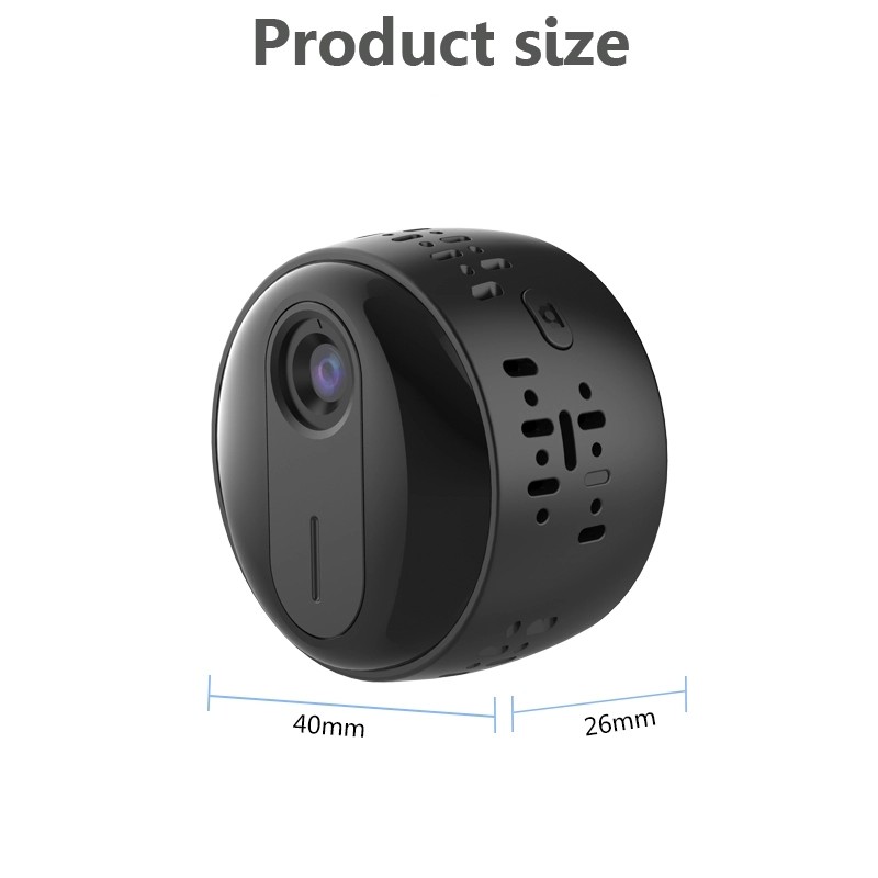 Mini indoor 1080P small button battery Power Audio pick up function 2.0MP surveillance battery camera