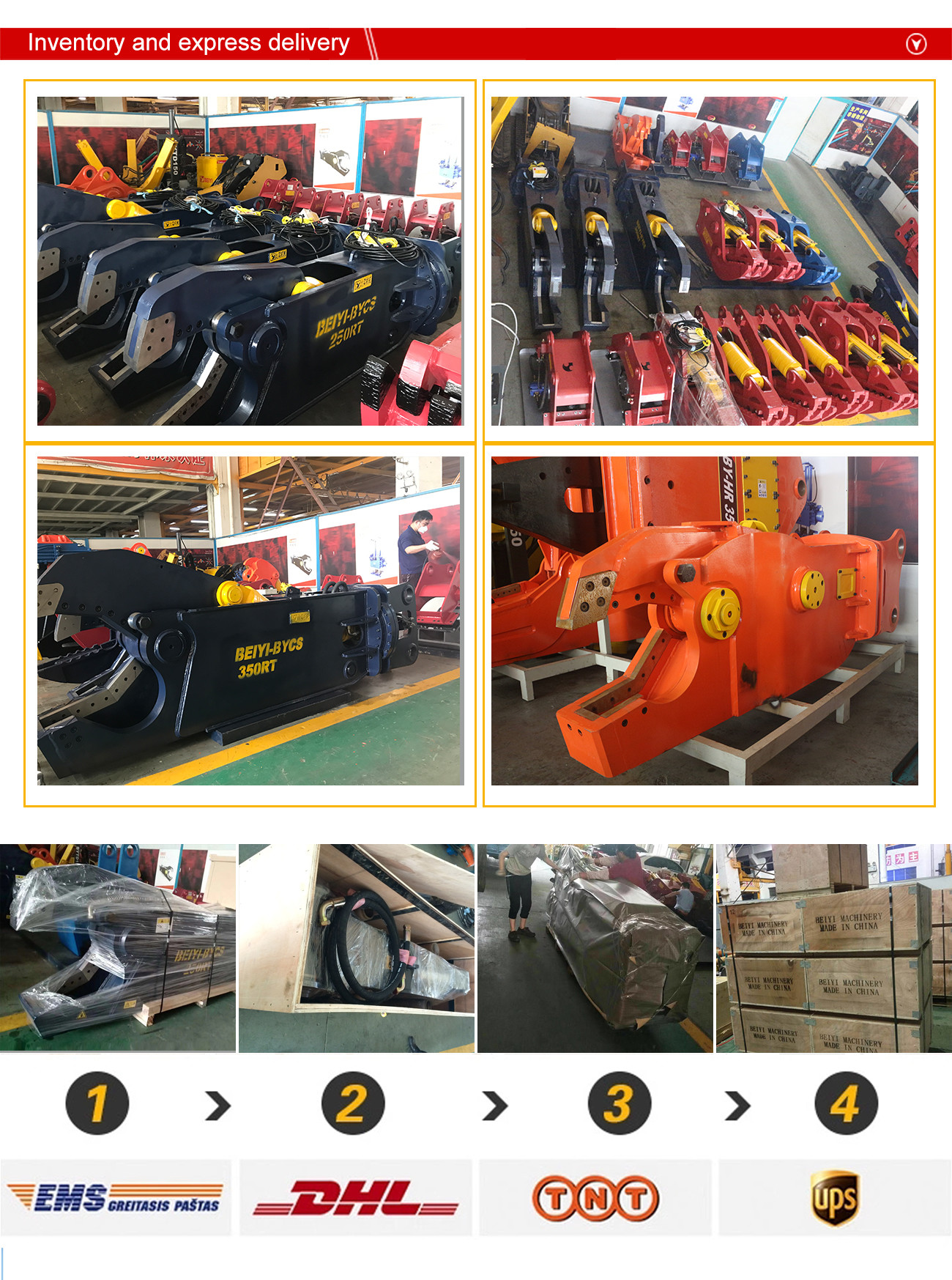 BY-CS250RT Hydraulic scrap metal cutter for 20-30T excavator used/Demolition Attachments/made by china @2018 bauma
